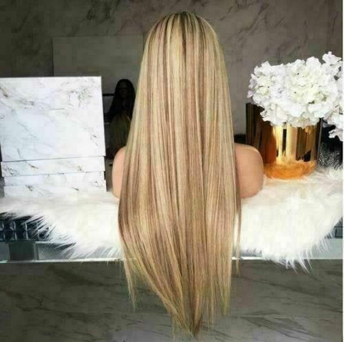 Luxury Balayage Highlight Brown Light Golden Blonde 100% Human Hair Sw –  Dolly Luxury Hair