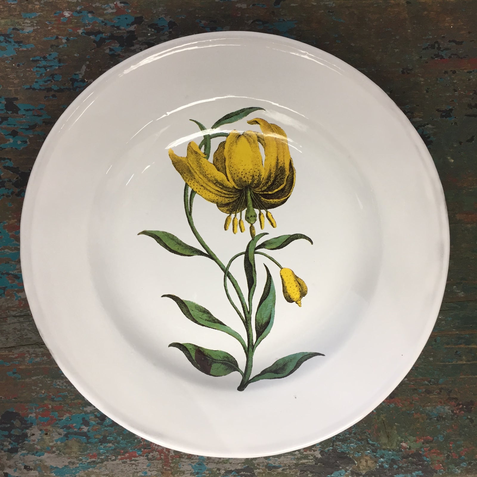 Astier de Villatte John Derian Yellow Bird Soup Plate - ISLES STUDIO