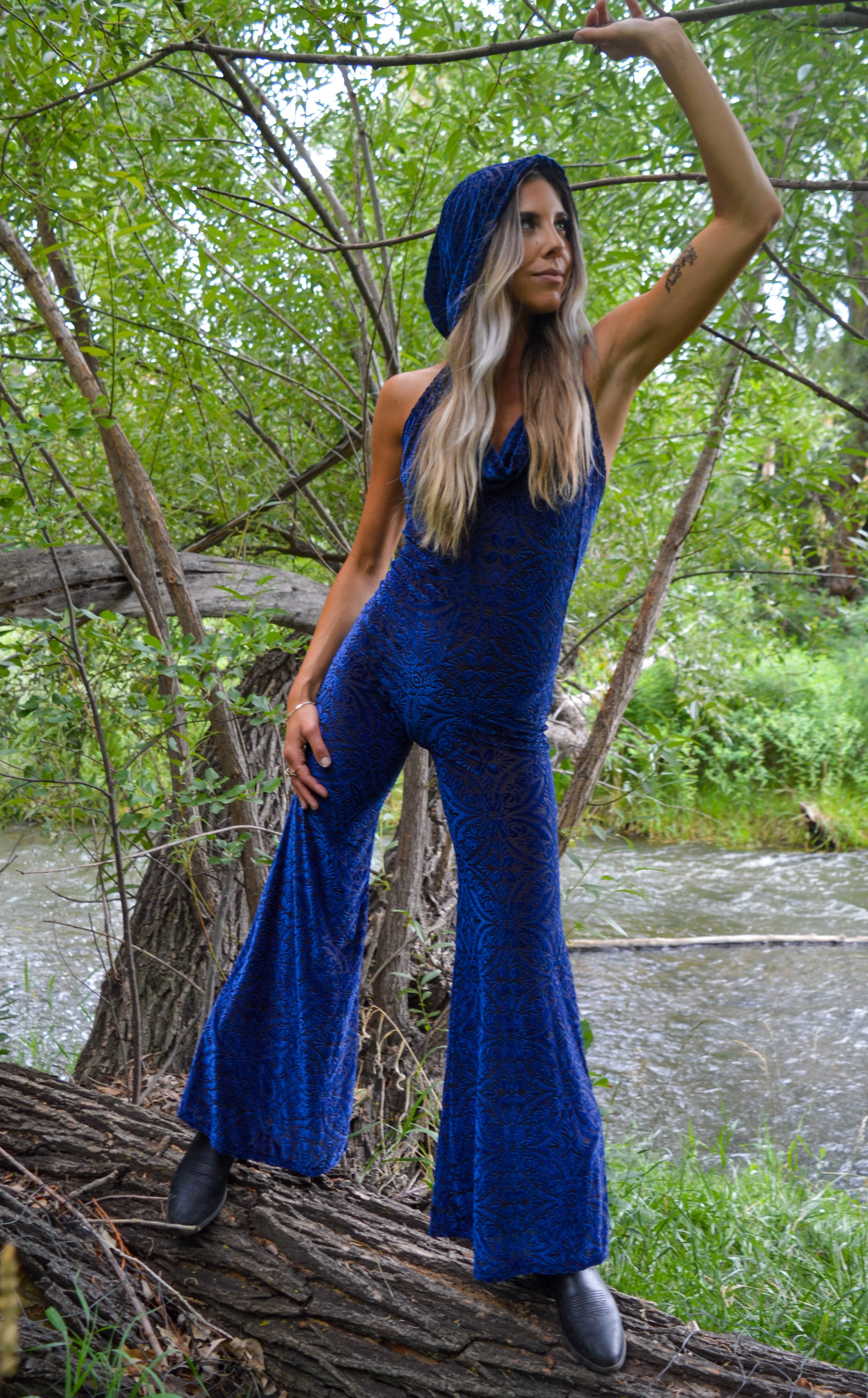 20% Off - Ocean Burnout Velvet Mystique Onesie