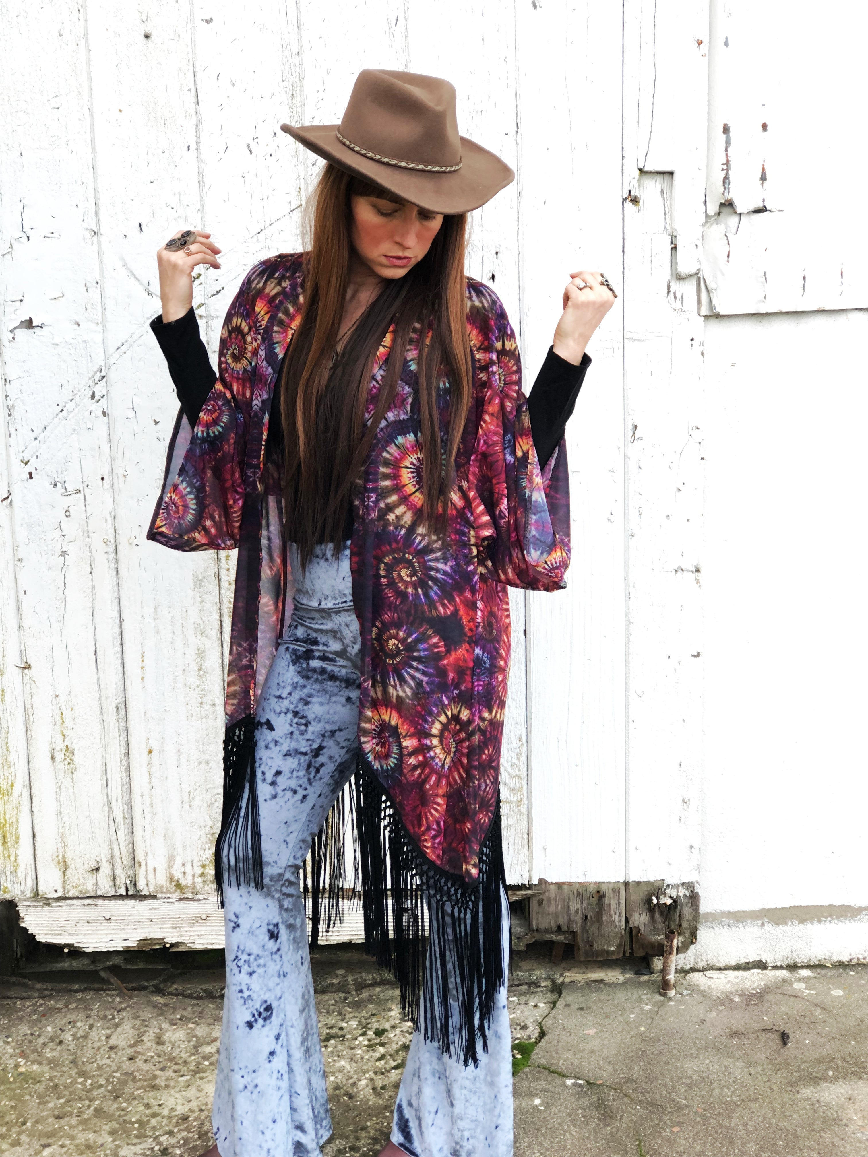 Maple Swirl Kimono - Jammin Warrior Collective