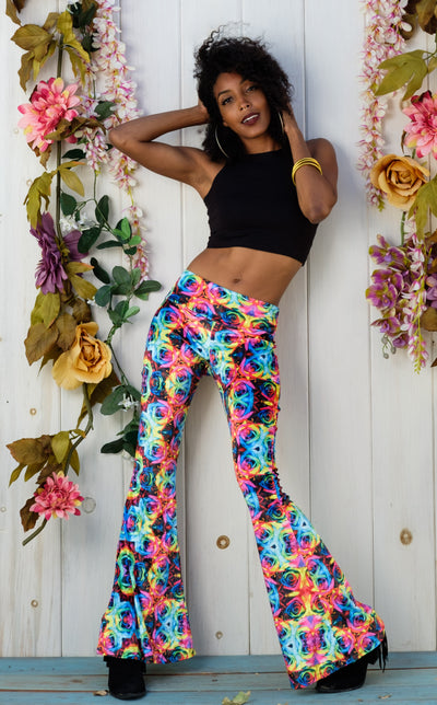 Bamboo Slim Bells x Snip Tease - 3 Colors  Wide leg yoga pants, Rave  outfits festivals, Bell pants