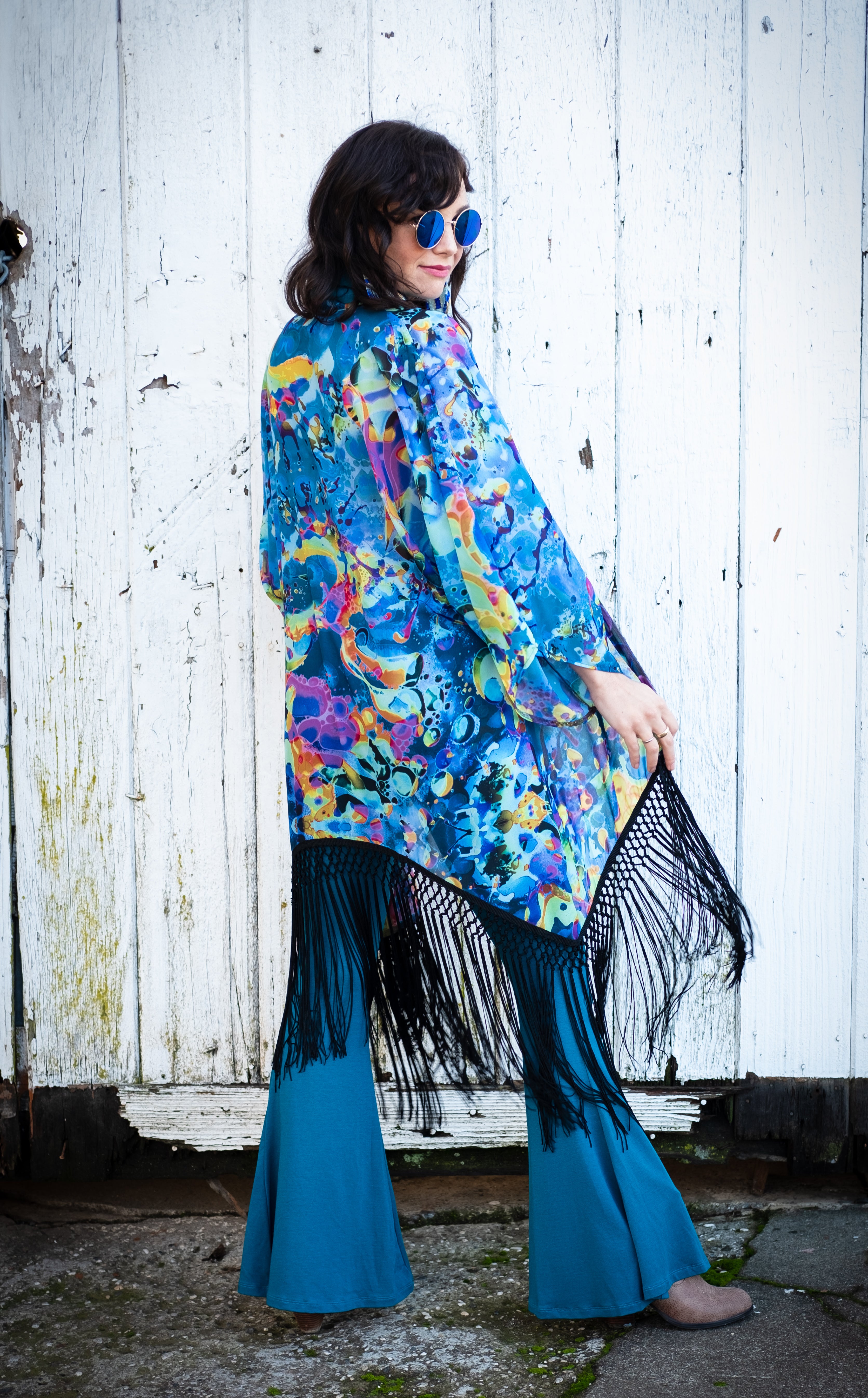 Sea Visions Liquid Light Kimono - Jammin Warrior Collective