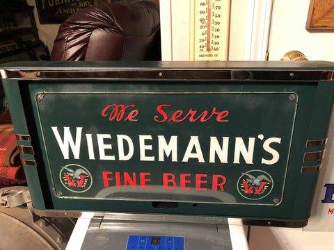 Wiedemann's Beer Edgelit Neon Sign (Before Neon Added)