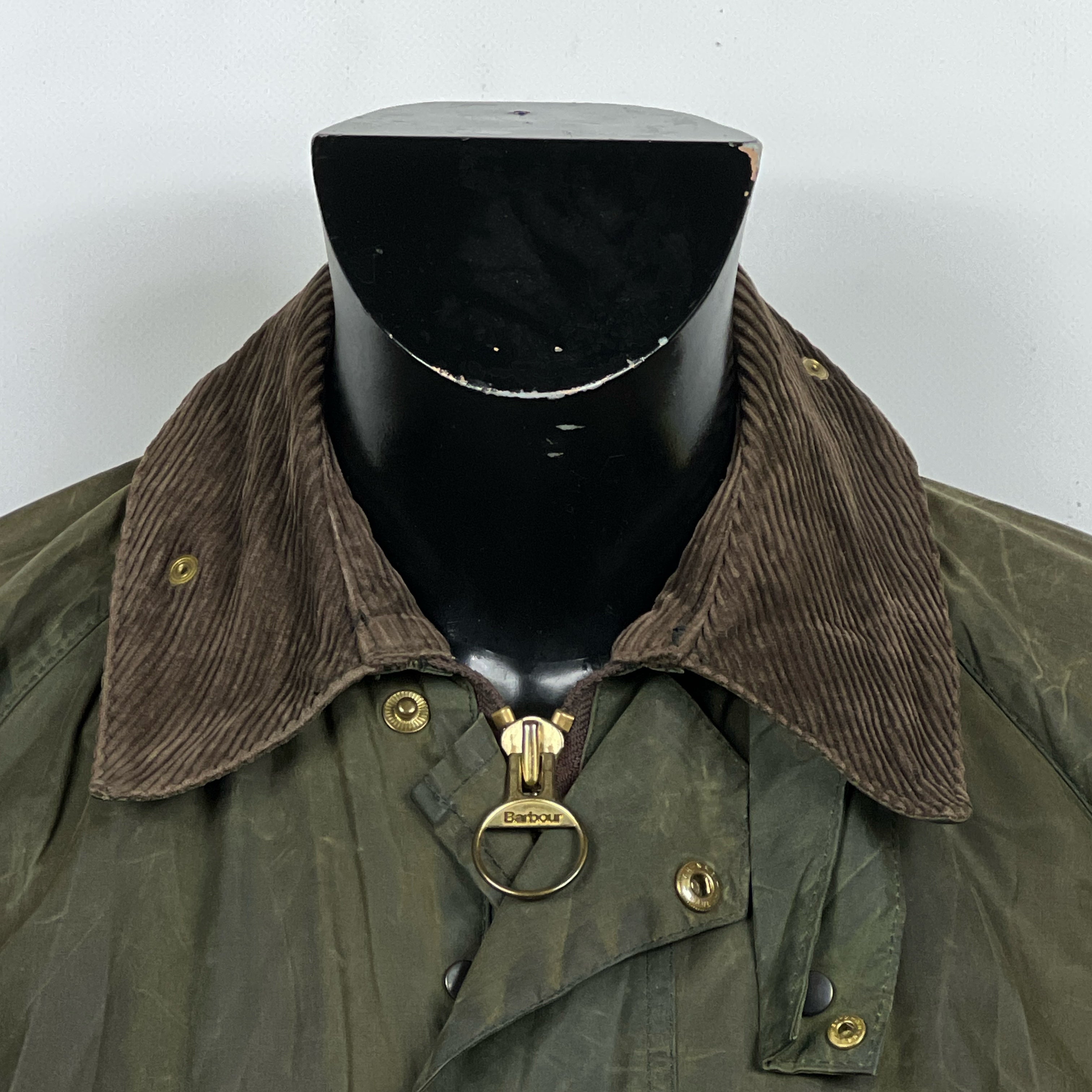 Barbour Gamefair Verde C38/97 cm Green Wax Gamefair Jacket c38 Small