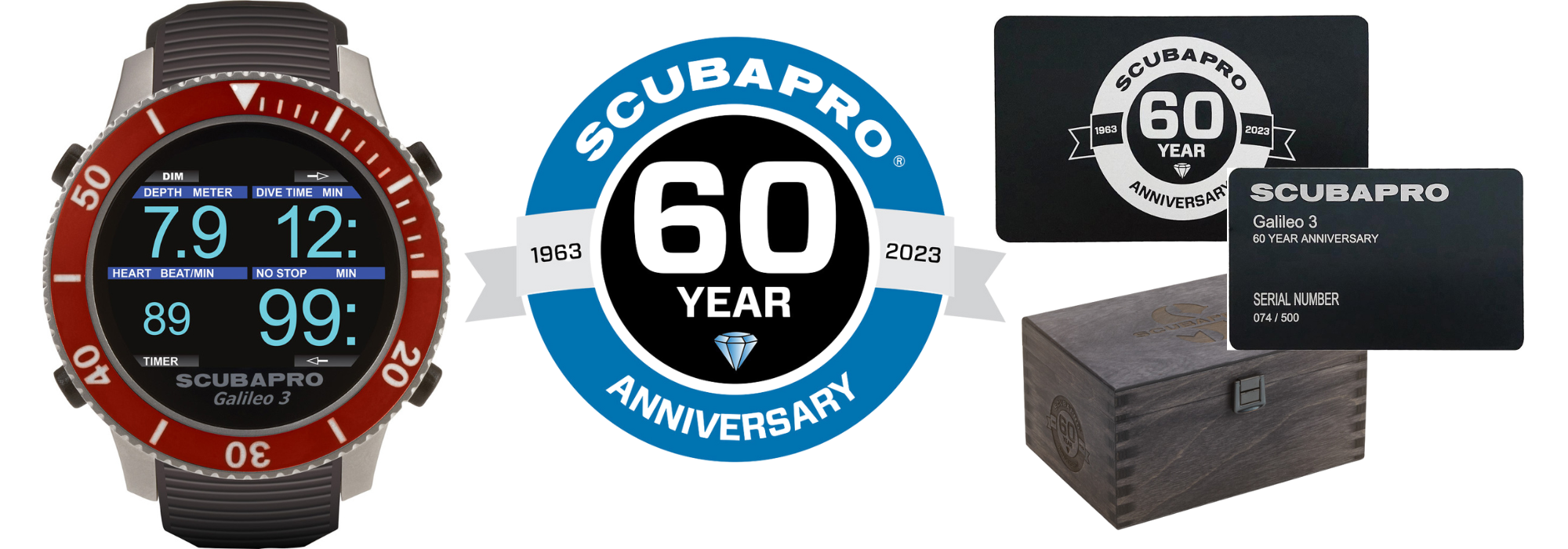 Scubapro Galileo G3 60th Anniversary LImited Edition Dive Computer