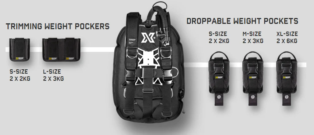 XDeep NX Ghost Wing System - Weight Pockets