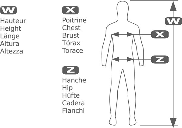 Beuchat Wetsuit Size Guide