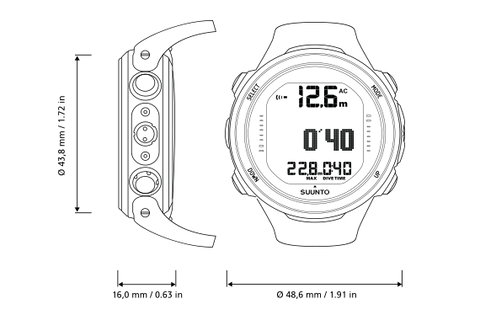 Suunto D4i Novo Dimensions