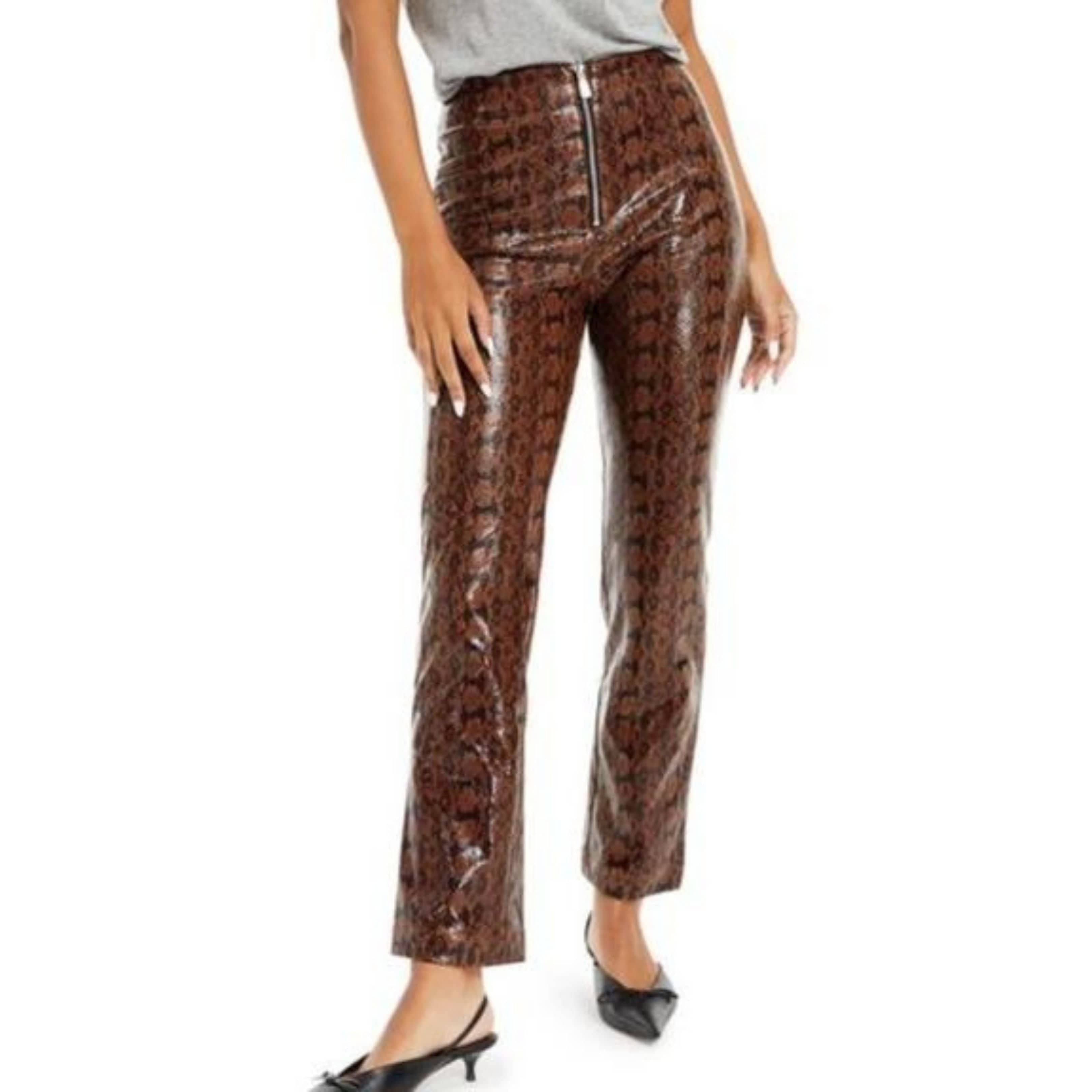 DANIELLE BERNSTEIN - Faux Snakeskin Pants - Beyond Marketplace product image