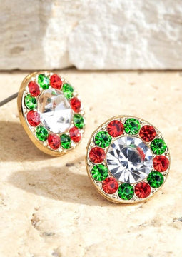 Poinsettia Studs