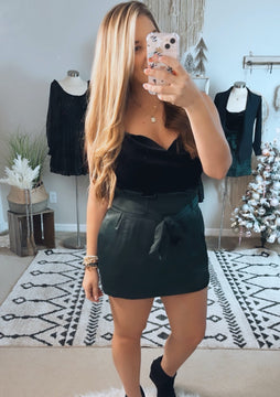 Holiday Chic Velvet Bodysuit