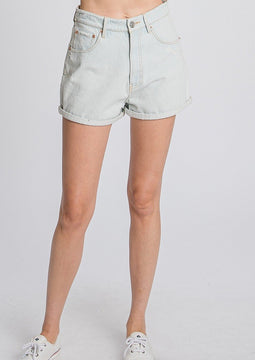 Light Wash high Rise Denim Shorts