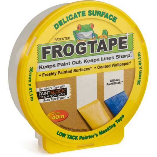 Frog Tape Green Multi Surface Painters Masking Tape 48mm x 41.1m. Indoor  Painting and Decorating for Sharp Lines and no Paint Bleed 