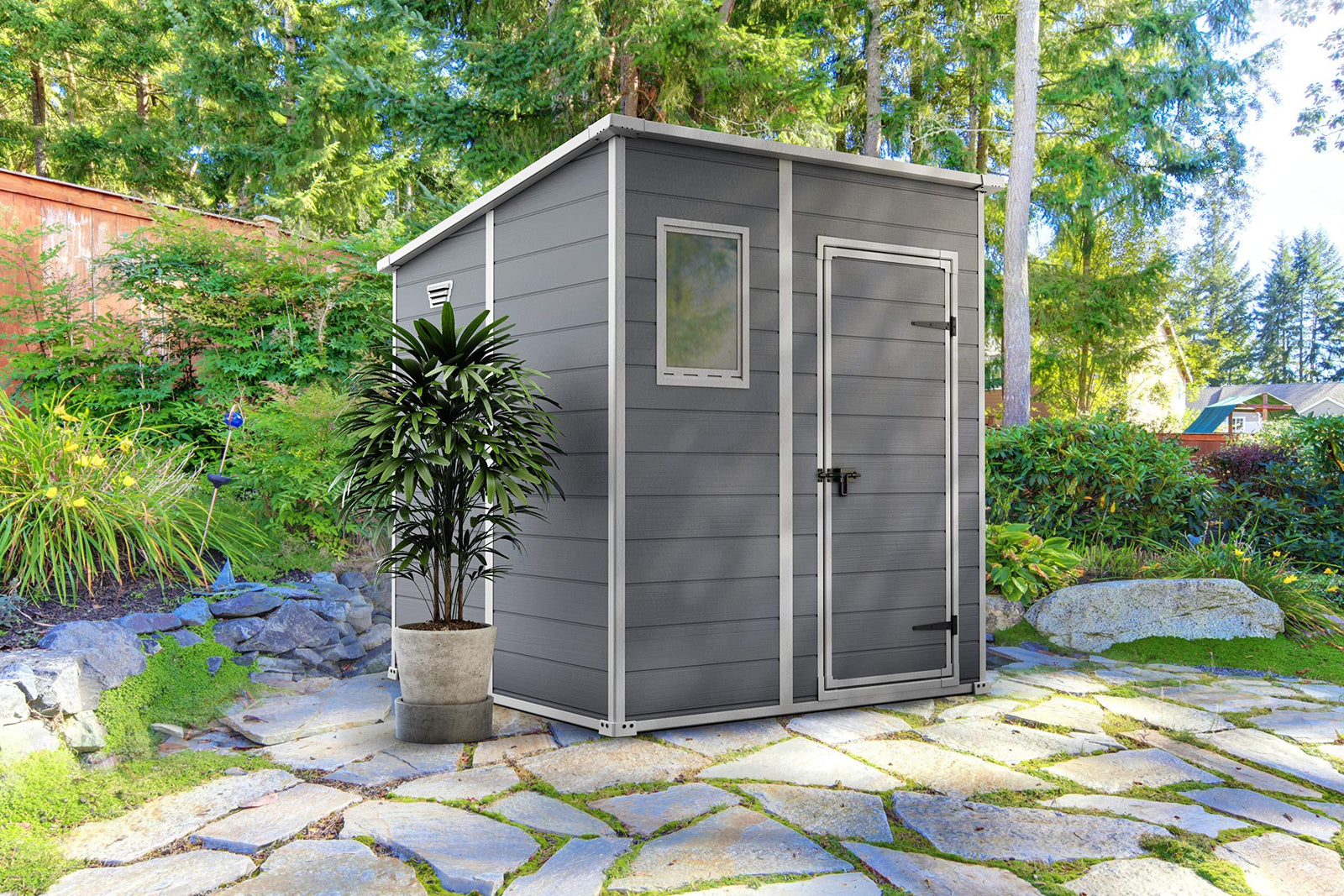 Happy Bargain Deals - Keter Manor Pent Garden Storage Shed 6