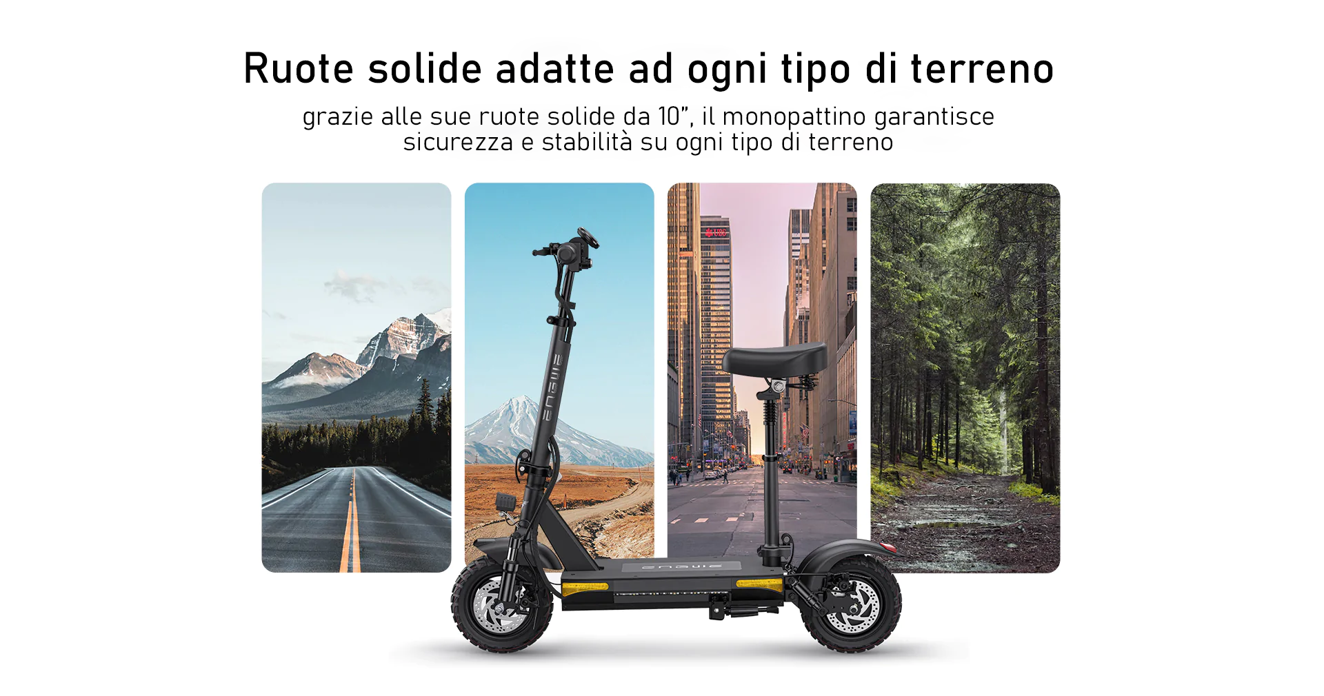 ENGWE Monopattino Elettrico Adulto, batteria da 48 V 15.6 AH Scooter  elettrico