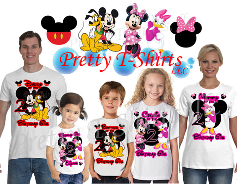 Minnie & Daisy Custom Birthday Shirt for Whole Family