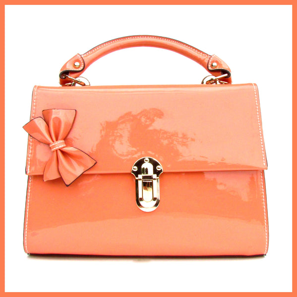 Peach Bow Handbag | Shop 2 Chic