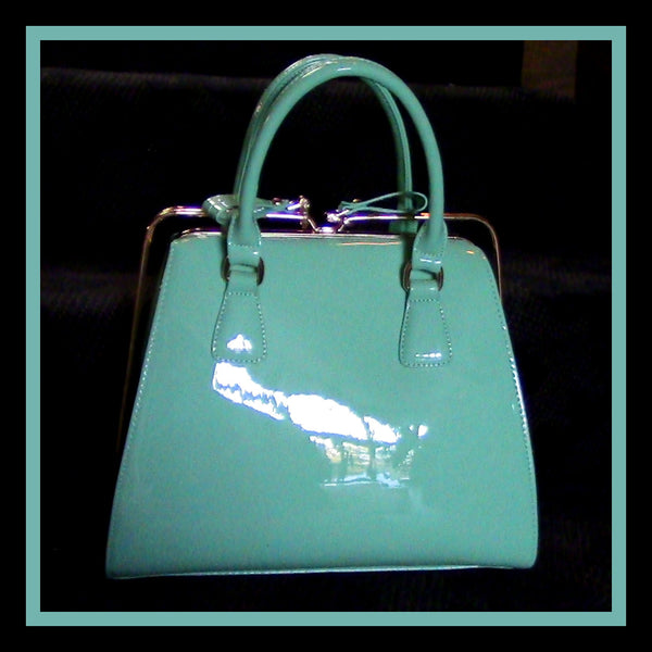 Trapezoid Mint Green Handbag | Shop 2 Chic