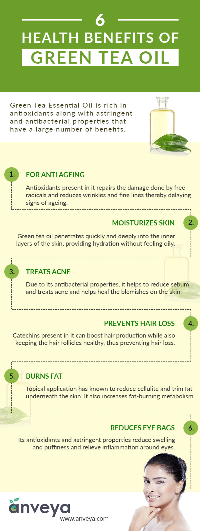 6 Benefits of Green Tea Oil