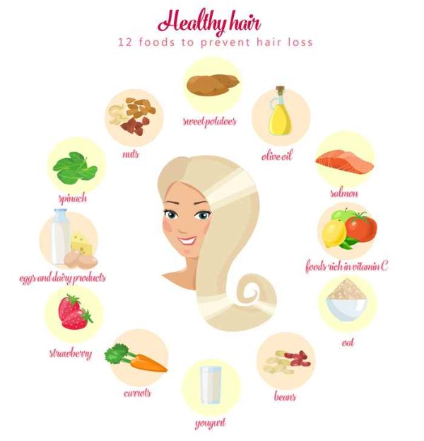Foods to Prevent Hair Fall (Infographic)