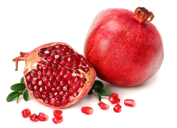 Pomegranate Seeds And Milk paste