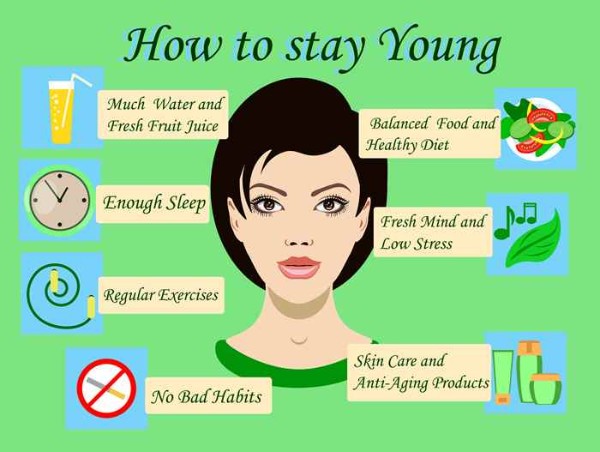 How To Look Younger Naturally (Infographic)