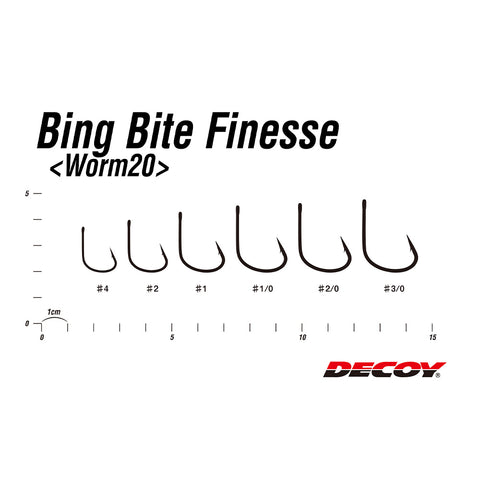 Decoy Worm 20 BigBite Finesse Worm Hook – Profisho Tackle