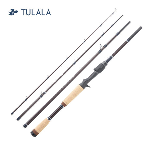 [Japanese Bland] [JetSlow×TULALA Jetsetter 60C Micro Touch] Baitcasting  4pcs Rod with plotective case