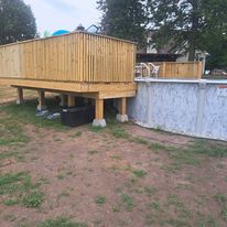 Custom 24x32 floating deck