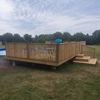 Custom 24x32 floating deck