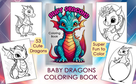Coloring dragons coloring book