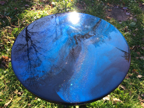 resin furniture table top upcycle