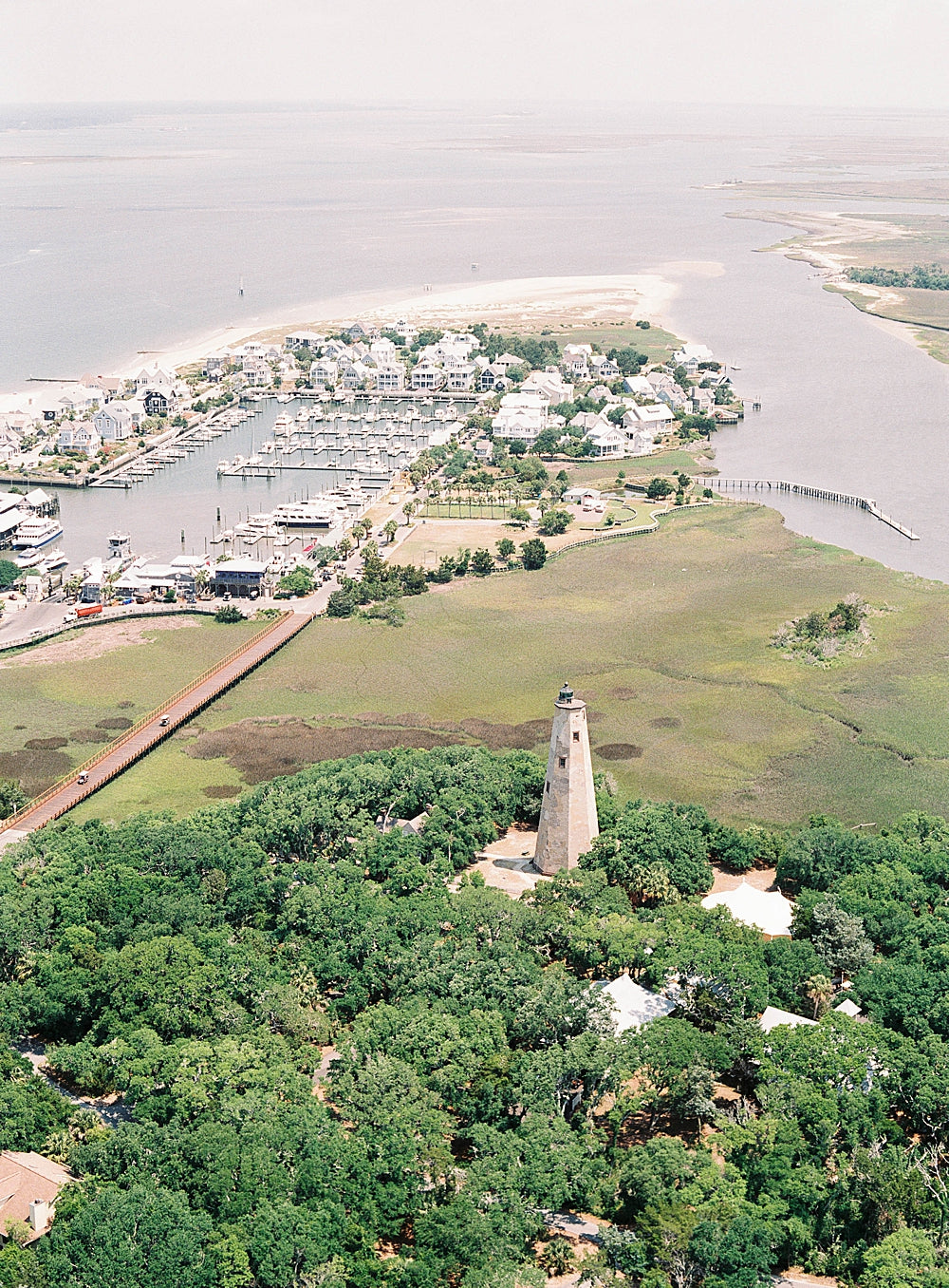 Bald Head Island North Carolina Old Baldy Lighthouse Brunswick Cape Fear