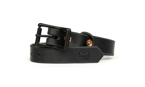 1-inch leather dog collar by Moger Dog Supply