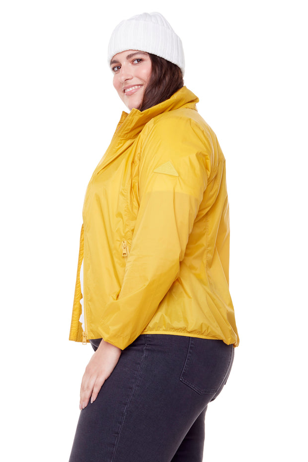 Soaked Stue Hjemland WOMEN'S (RECYCLED) ULTRALIGHT WINDSHELL JACKET, YELLOW (PLUS SIZE) – Alpine  North US
