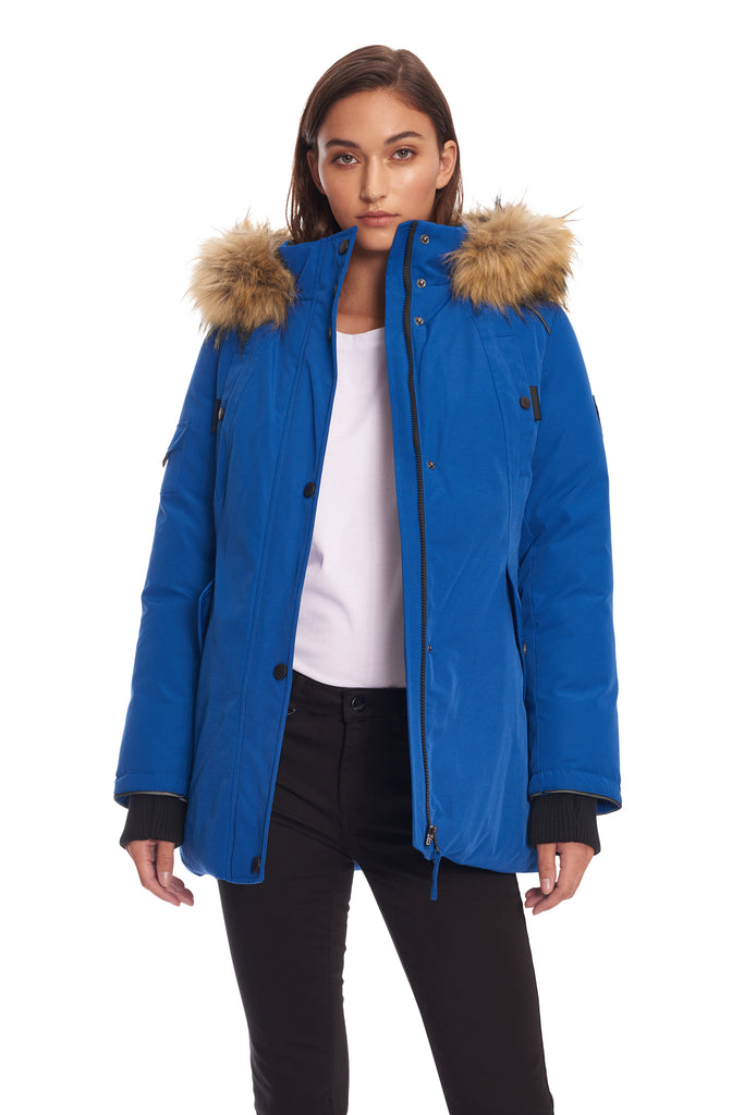 alpine north women's down long parka