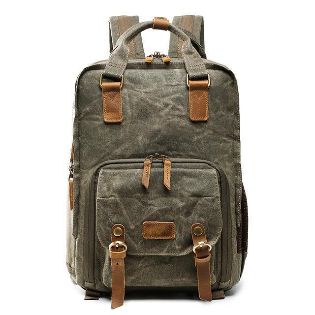 Waterproof Waxed Canvas Camera Backpack – Gear Tech UK