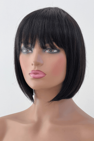 LolaSilk Wig Combo Combo: 10inch Glueless Bob Lace Front Wig + Peruvian Fringe Wig + 24inch Headband Wig