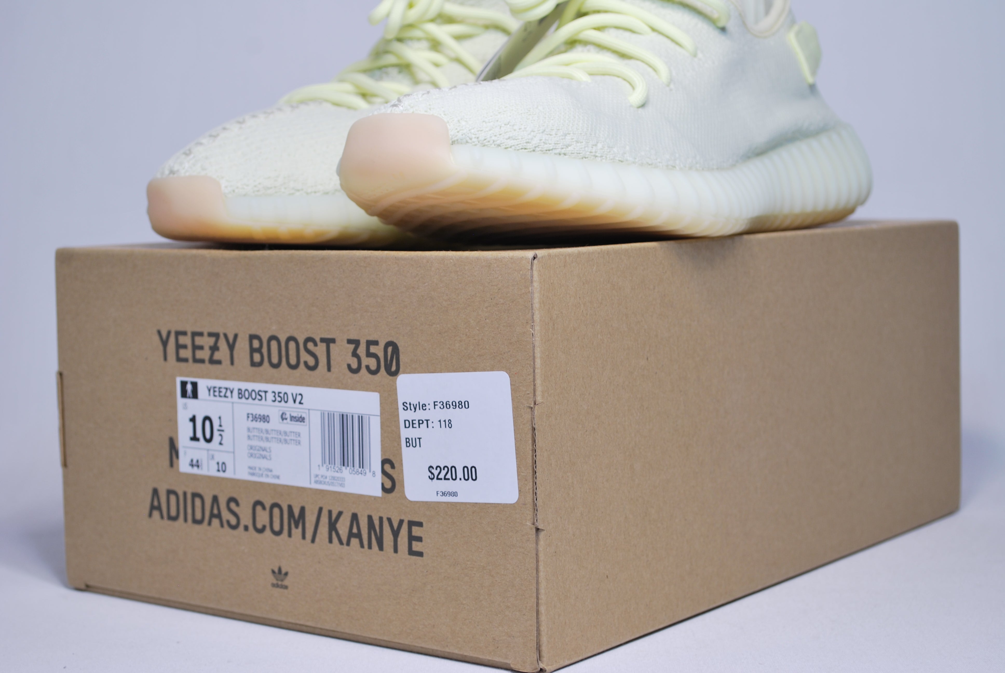 yeezy butter size