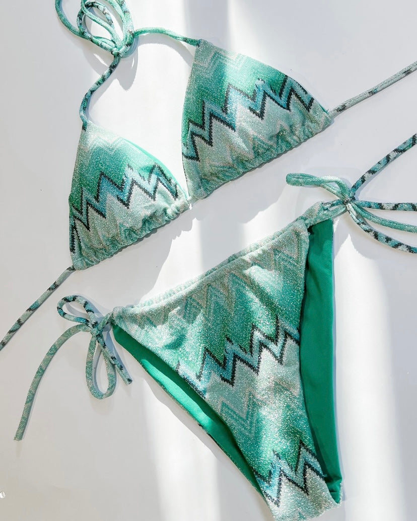 Oh lokaal eigenaar Aztec bikini green – Coloursuits