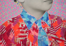Carica l&#39;immagine nel visualizzatore di Gallery, Collage On Vintage Boy Photography With Tie - Naomi Vona Art
