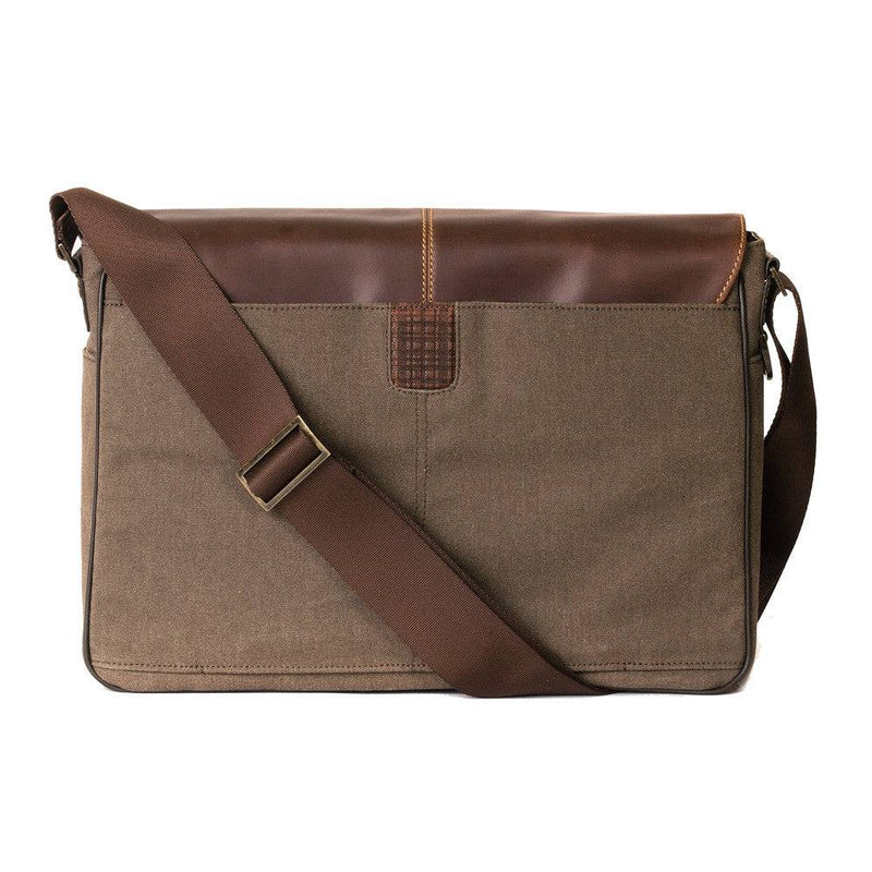 Bryant LTE Slim Double Buckle Messenger in Heather Brown – Boconi Bags ...