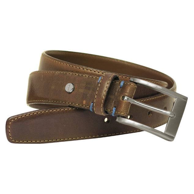 Collins Leather Belt in Cognac