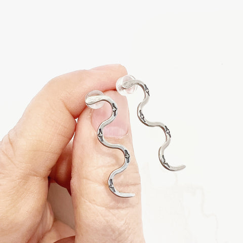Snake Sterling Silver earrings