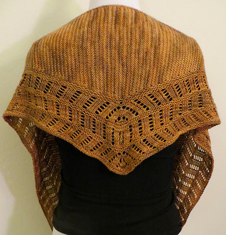 marie curie shawl in fingering weight yarn