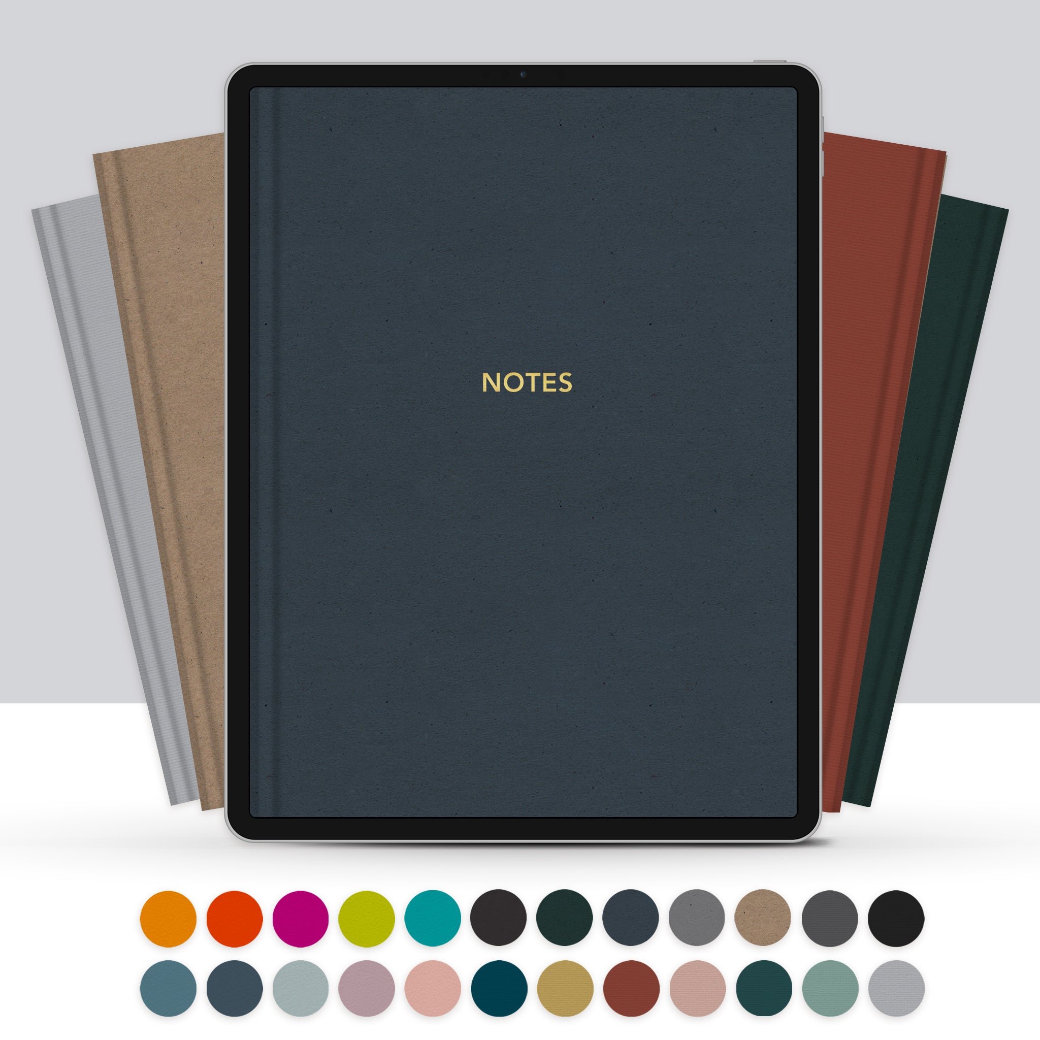 Set of 24 Digital Notebook Covers Laurel Studio