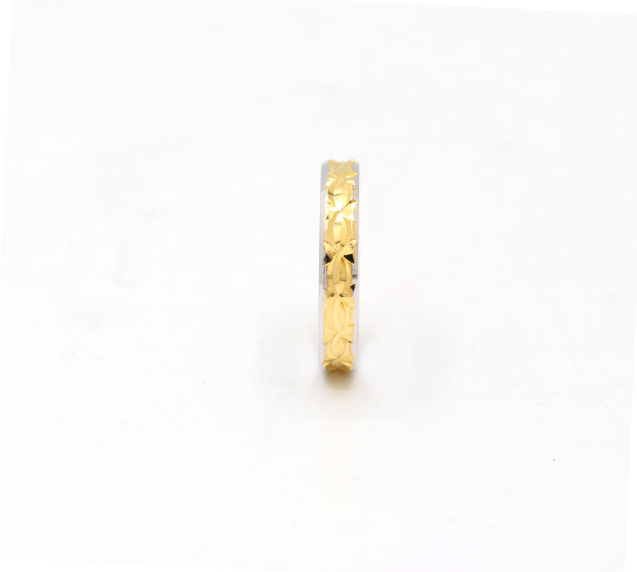Designer Silver Gold Plated Ring
