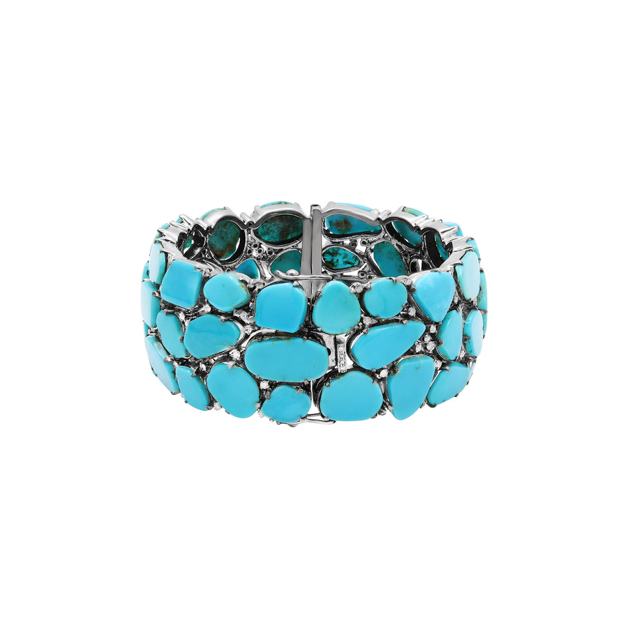 925 Silver Natural Turquoise Gemstone Bracelet