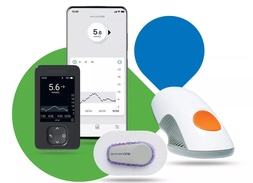 Dexcom ONE CGM components