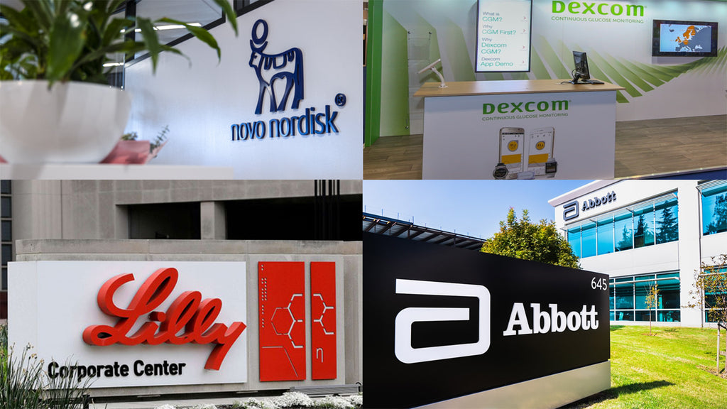 Offices of medtech companies, NOVO NORDISK, Eli Lilly, Dexcom and Abbott